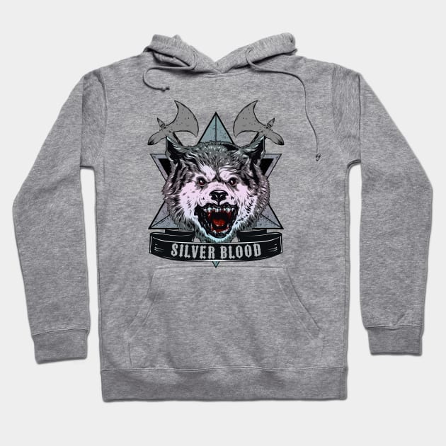 SILVER BLOOD Hoodie by theanomalius_merch